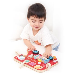 Lelin® Wooden Activity Board - Bus